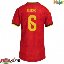 Camiseta Bélgica Axel Witsel #6 Primera Equipación para mujer Mundial 2026 manga corta